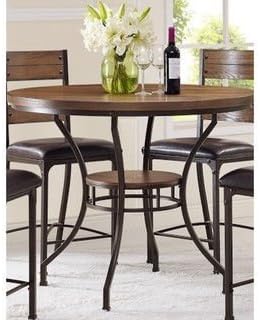 Stockton Oak Round Pub Height Table