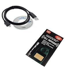 USB Data Cable + Internal Antenna Reception Booster Sticker for Blackberry Pearl Flip 8220 / Storm 9530 / 8900 Curve