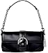 AUTHENTIC COACH BLACK SATIN EVENING FLAP CLUTCH BAG Style Number 3578