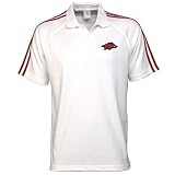 adidas Arkansas Razorbacks White ClimaCool Polo