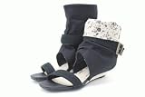 2way キャンバス×花柄 ブーツサンダル[CODE:0130039] ブラック M
