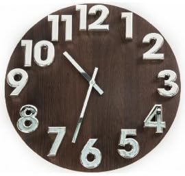 World Friendly World 3-D Numbers Wall Clock