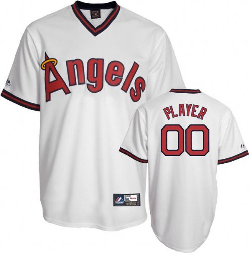 California Angels Cooperstown White -Any Player- Replica Jersey