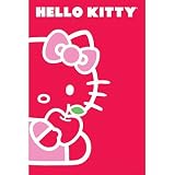 (24x36) Hello Kitty (Red Apple, Red Background) Art Poster Print