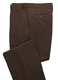 Haband Wrinkle Resistant Dress Pants, Flat Front Slacks For Men