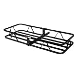 Curt Basket - style Cargo Carrier 48 x 20 x 6 inch; fixed shank; 1 1 4 inch and 2... 
