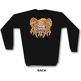 Choppers US Choppers FLAMING EAGLE Hoodie Small thru 4X by Men's Harley Boots