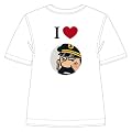 I LOVE CAPTAIN HADDOCK T-SHIRT IN WHITE FROM THE ADVENTURES OF TINTIN