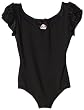 Disney Princess By Capezio Girls 2-6x Short Sleeve Leotard, Black, Intermediate