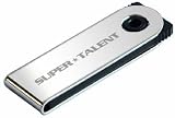 Super Talent Pico Series A - USB flash drive - 8 GB - Hi-Speed USB - chrome