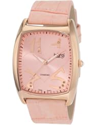 Burgi Womens BU36G Heart O Diamonds  Swiss Diamond Classic Stainless Steel Watch