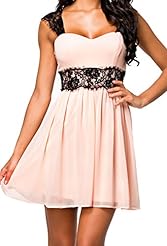 Chiffon/Polyester/Spandex Spring Summer Winter Checkered Print Lace Skater Dress 