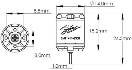 Xtreme Spin Brushless Motor 8200kv (MCPXBL) MCPX Brushless