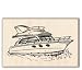 Cabin Cruiser Wood Mounted Rubber Stamp