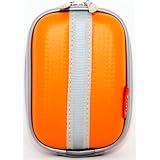 BOXIE ii Juicy Orange Camera Case for Canon PowerShot, Sony CyberShot, Nikon Coolpix, Pentax Optio, Casio Exilim, Olympus Stylus and Panasonic Lumix - Eligible for FREE Super Saver Shipping