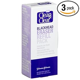 Clean & Clear Blackhead Eraser Refill Pack, 20-Count Pads (Pack of 3)