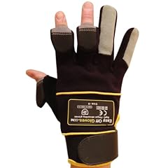 Easy Off Handschuhe - Wie in The Daily Mirror und die Sonne gesehen! Specialist Retracting Finger Tip Schutzhandschuhe Work Wear PPE - Building - Elektriker, Klempner, Schreiner, Gartenarbeit, Radfahren, Angeln, Fotograf, Sports Branchen-Gr��e 10