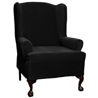 Maytex Collin Stretch 1-Piece Slipcover Wing Chair