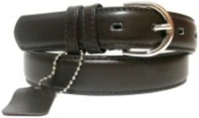 Genuine Leather Women's Dress Belt Basic Colors Dark Brown