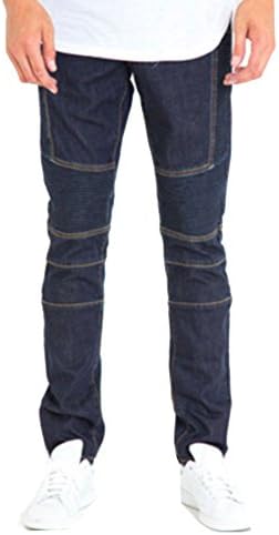 Crysp Jordan Biker Denim Jeans In Indigo Size 36