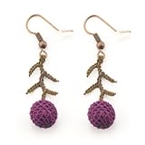 Berry Stitch Earrings