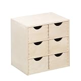 Produkt-Bild: Zeller 13192 Schubladenelement, 6-er, Birke 28 x 20 x 28 cm