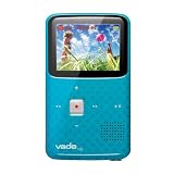 VADO VF0624 3G Camcorder with 2x Optical Zoom and 2-inch LCD Screen - CYAN