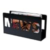 Present Time PT Magazine Rack News Metal Spray Painted Black