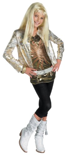 Hannah Montana Costume Deluxe Gold - Child Medium 7-8