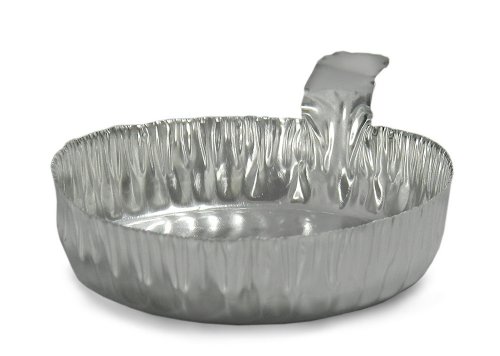 Qorpak MET-03105 Aluminum Weigh Dish, 43 mm Diameter (Case of 1000)