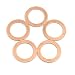 X AUTOHAUX 5pcs 22mm Inner Dia Copper Washers Flat Sealing Gaskets Ring for Car