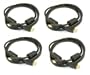 Copartner High Speed Digital Gold with Protective Ferrite Cores 6 feet HDMI Cable For HDTV Devices, 4/Pack