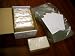 500 of each - 2.5 x 4.25 Luggage Tag 5 mil thermal (hot) Laminating Pouches INCLUDING 6 CLEAR PLASTIC attachment LOOPS