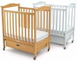 Foundations 30-CC-W4 Biltmore Clearview One Hand Drop-Side Crib with Adj. Mattress Board (White)