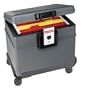 Honeywell 2037W .62 Cubic Foot Fire and Water File Safe with Wheel Carriage
