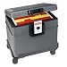 Honeywell 2037W .62 Cubic Foot Fire and Water File Safe with Wheel Carriage