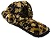 Beverly Rock Woman's New Plush Animal Print Leopard or Zebra Slide Fabric Slippers with Stylish Pom Pom's