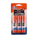 Elmer's Washable Disappearing Purple School Glue Sticks, Three per Package, Six Grams Each
