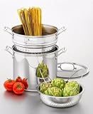 Cuisinart Chef's Classic Stainless Steel 4-Piece 12-Quart Pasta/Steamer Set