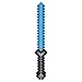 8 Bit Pixelated Foam Blue Weapon Toy 30