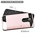 ZTE ZMax Pro Case, Brushed Design Hybrid, Slim Fit Polycarbonate and Silicone TPU Hard Cover with Stylus and Screen Protector - Rose Gold