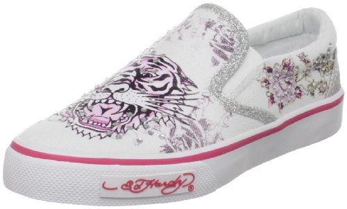 Ed Hardy Daphine Fashion Sneaker (Little Kid/Big Kid),White,3 M US Little Kid