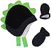 N'Ice Caps Boys Soft Sherpa Lined Micro Fleece Dino Hat and Mitten Set