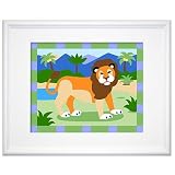 Wild Animals Framed Lion Print