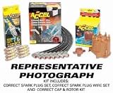 Accel TST4 Cap and Rotor Package - Truck Super Tune-Up Kit; Ignition Tune Up Kit; Incl. Spark Plug Wire Set/Distributor Cap And Rotor/Spark Plugs;