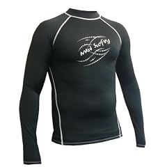 MAUI SURFING Lycra Shirt langarm Rash Guard schwarz