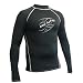 MAUI SURFING Lycra Shirt langarm Rash Guard schwarz