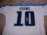 Vince Young Hand Signed Autographed Authentic Reebok Tennessee Titans Football Jersey