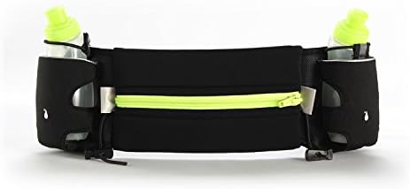 MolGym Running Belt With 2 Free Water Bottles,Multifunctional Water Resistant Waist Pack Runners Belt Fits 6" All Smartphones