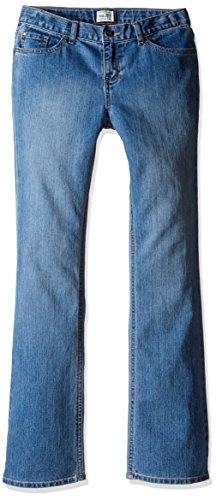 The Children's Place Big Girls Bootcut Denim Jean, Medium Worn Stone, 14